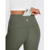 imageCRZ YOGA Womens Fleece Lined Flare Leggings 31quot Bootcut Yoga Pants Tummy Control Winter Thermal Warm Soft Casual LoungeLight Army Green