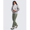 imageCRZ YOGA Womens Fleece Lined Flare Leggings 31quot Bootcut Yoga Pants Tummy Control Winter Thermal Warm Soft Casual LoungeLight Army Green