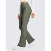 imageCRZ YOGA Womens Fleece Lined Flare Leggings 31quot Bootcut Yoga Pants Tummy Control Winter Thermal Warm Soft Casual LoungeLight Army Green