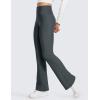 imageCRZ YOGA Womens Fleece Lined Flare Leggings 31quot Bootcut Yoga Pants Tummy Control Winter Thermal Warm Soft Casual LoungeMelanite
