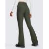 imageCRZ YOGA Womens Fleece Lined Flare Leggings 31quot Bootcut Yoga Pants Tummy Control Winter Thermal Warm Soft Casual LoungeOlive Green