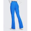 imageCRZ YOGA Womens Fleece Lined Flare Leggings 31quot Bootcut Yoga Pants Tummy Control Winter Thermal Warm Soft Casual LoungeSparkle Blue