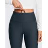 imageCRZ YOGA Womens Fleece Lined Flare Leggings 31quot Bootcut Yoga Pants Tummy Control Winter Thermal Warm Soft Casual LoungeTrue Navy