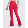imageCRZ YOGA Womens Fleece Lined Flare Leggings 31quot Bootcut Yoga Pants Tummy Control Winter Thermal Warm Soft Casual LoungeViva Magenta