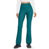 imageCRZ YOGA Womens Fleece Lined Flare Leggings 31quot Bootcut Yoga Pants Tummy Control Winter Thermal Warm Soft Casual LoungeGreen Jade
