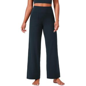 imageCRZ YOGA Womens Butterlift High Waisted Wide Leg Pants with Pockets 29quot31quot33quot  Yoga Lounge Buttery Soft Comfy CasualTrue Navy