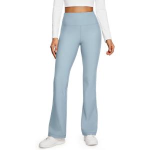 imageCRZ YOGA Womens Fleece Lined Flare Leggings 31quot Bootcut Yoga Pants Tummy Control Winter Thermal Warm Soft Casual LoungeCambric Blue