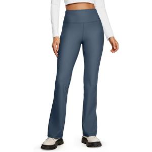 imageCRZ YOGA Womens Fleece Lined Flare Leggings 31quot Bootcut Yoga Pants Tummy Control Winter Thermal Warm Soft Casual LoungeStelindigo