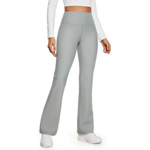 imageCRZ YOGA Womens Fleece Lined Flare Leggings 31quot Bootcut Yoga Pants Tummy Control Winter Thermal Warm Soft Casual LoungeSterling