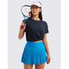 imageCRZ YOGA Pima Cotton Short Sleeve Workout Tops for Women Loose Basic TShirts Athletic Gym Casual ShirtsTrue Navy