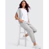 imageCRZ YOGA Pima Cotton Short Sleeve Workout Tops for Women Loose Basic TShirts Athletic Gym Casual ShirtsWhite