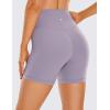 imageCRZ YOGA Womens Butterluxe Crossover Biker Shorts 5 Inches  Criss Cross High Waisted Workout Yoga Buttery SoftLavender Mist