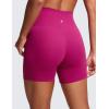 imageCRZ YOGA Womens Butterluxe Crossover Biker Shorts 5 Inches  Criss Cross High Waisted Workout Yoga Buttery SoftMagenta Purple