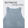 imageCRZ YOGA Womens Butterluxe Double Lined Cropped Tops High Neck Racerback Tanks Sleeveless Casual Workout Crop ShirtsBelgian Blue