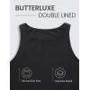 imageCRZ YOGA Womens Butterluxe Double Lined Cropped Tops High Neck Racerback Tanks Sleeveless Casual Workout Crop ShirtsBlack