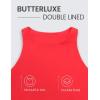 imageCRZ YOGA Womens Butterluxe Double Lined Cropped Tops High Neck Racerback Tanks Sleeveless Casual Workout Crop ShirtsDeep Red