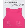 imageCRZ YOGA Womens Butterluxe Double Lined Cropped Tops High Neck Racerback Tanks Sleeveless Casual Workout Crop ShirtsGranita Pink