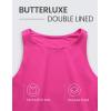 imageCRZ YOGA Womens Butterluxe Double Lined Cropped Tops High Neck Racerback Tanks Sleeveless Casual Workout Crop ShirtsHibiscus Purple