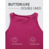 imageCRZ YOGA Womens Butterluxe Double Lined Cropped Tops High Neck Racerback Tanks Sleeveless Casual Workout Crop ShirtsMagenta Purple