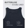 imageCRZ YOGA Womens Butterluxe Double Lined Cropped Tops High Neck Racerback Tanks Sleeveless Casual Workout Crop ShirtsTrue Navy