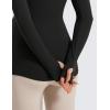 imageCRZ YOGA Womens Butterluxe Long Sleeve Maternity Tops Crewneck Pregnancy Basic Shirts Soft Athletic Yoga Casual Tee BlousesBlack