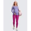 imageCRZ YOGA Womens Butterluxe Long Sleeve Maternity Tops Crewneck Pregnancy Basic Shirts Soft Athletic Yoga Casual Tee BlousesDark Lavender Purple