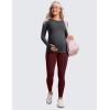 imageCRZ YOGA Womens Butterluxe Long Sleeve Maternity Tops Crewneck Pregnancy Basic Shirts Soft Athletic Yoga Casual Tee BlousesMysterious Grey