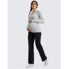 imageCRZ YOGA Womens Butterluxe Long Sleeve Maternity Tops Crewneck Pregnancy Basic Shirts Soft Athletic Yoga Casual Tee BlousesSterling
