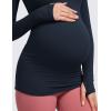 imageCRZ YOGA Womens Butterluxe Long Sleeve Maternity Tops Crewneck Pregnancy Basic Shirts Soft Athletic Yoga Casual Tee BlousesTrue Navy