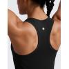 imageCRZ YOGA Womens Seamless Racerback Tank Scoop Neck Breathable Running Workout Tops Athletic Gym Sleeveless ShirtsBlack