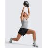 imageCRZ YOGA Womens Seamless Racerback Tank Scoop Neck Breathable Running Workout Tops Athletic Gym Sleeveless ShirtsSlate Grey Marl