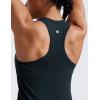 imageCRZ YOGA Womens Seamless Racerback Tank Scoop Neck Breathable Running Workout Tops Athletic Gym Sleeveless ShirtsTrue Navy