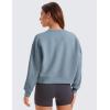 imageCRZ YOGA Womens SoftAura Crewneck Sweatshirt Long Sleeve Workout Casual Pullover Basic Fall TopsBelgian Blue