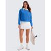 imageCRZ YOGA Womens SoftAura Crewneck Sweatshirt Long Sleeve Workout Casual Pullover Basic Fall TopsSparkle Blue