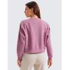 imageCRZ YOGA Womens SoftAura Crewneck Sweatshirt Long Sleeve Workout Casual Pullover Basic Fall TopsVelvet Dust
