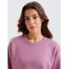 imageCRZ YOGA Womens SoftAura Crewneck Sweatshirt Long Sleeve Workout Casual Pullover Basic Fall TopsVelvet Dust