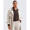 imageCRZ YOGA Womens SoftAura Cropped Hoodie Long Sleeve Hooded Sweatshirt Basic Workout Casual PulloverHot Fudge Brown