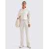 imageCRZ YOGA Womens SoftAura Cropped Hoodie Long Sleeve Hooded Sweatshirt Basic Workout Casual PulloverMilky White