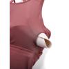 imageCRZ YOGA Strappy Longline Sports Bras for Women  Wirefree Padded Criss Cross Yoga Cropped Tank TopsMisty Merlot