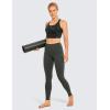 imageCRZ YOGA Strappy Longline Sports Bras for Women  Wirefree Padded Criss Cross Yoga Cropped Tank TopsOlive Camouflage