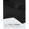 imageCRZ YOGA Womens 3 Swim Board Shorts High Waisted Quick Dry Bathing Suit Bottoms Dolphin Trunks with LinerBlack