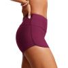 imageCRZ YOGA Womens 3 Swim Board Shorts High Waisted Quick Dry Bathing Suit Bottoms Dolphin Trunks with LinerFuchsia