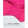imageCRZ YOGA Womens 3 Swim Board Shorts High Waisted Quick Dry Bathing Suit Bottoms Dolphin Trunks with LinerGranita Pink
