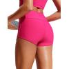 imageCRZ YOGA Womens 3 Swim Board Shorts High Waisted Quick Dry Bathing Suit Bottoms Dolphin Trunks with LinerGranita Pink