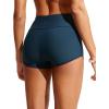 imageCRZ YOGA Womens 3 Swim Board Shorts High Waisted Quick Dry Bathing Suit Bottoms Dolphin Trunks with LinerInsignia Blue