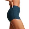 imageCRZ YOGA Womens 3 Swim Board Shorts High Waisted Quick Dry Bathing Suit Bottoms Dolphin Trunks with LinerInsignia Blue