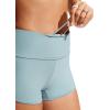 imageCRZ YOGA Womens 3 Swim Board Shorts High Waisted Quick Dry Bathing Suit Bottoms Dolphin Trunks with LinerLight Grayish Blue