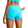 imageCRZ YOGA Womens 3 Swim Board Shorts High Waisted Quick Dry Bathing Suit Bottoms Dolphin Trunks with LinerTurquoise