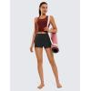 imageCRZ YOGA Womens Butterluxe Biker Shorts 25 Inches  High Waisted Yoga Workout Running Volleyball Spandex BootyBlack