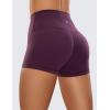 imageCRZ YOGA Womens Butterluxe Biker Shorts 25 Inches  High Waisted Yoga Workout Running Volleyball Spandex BootyDeep Purple